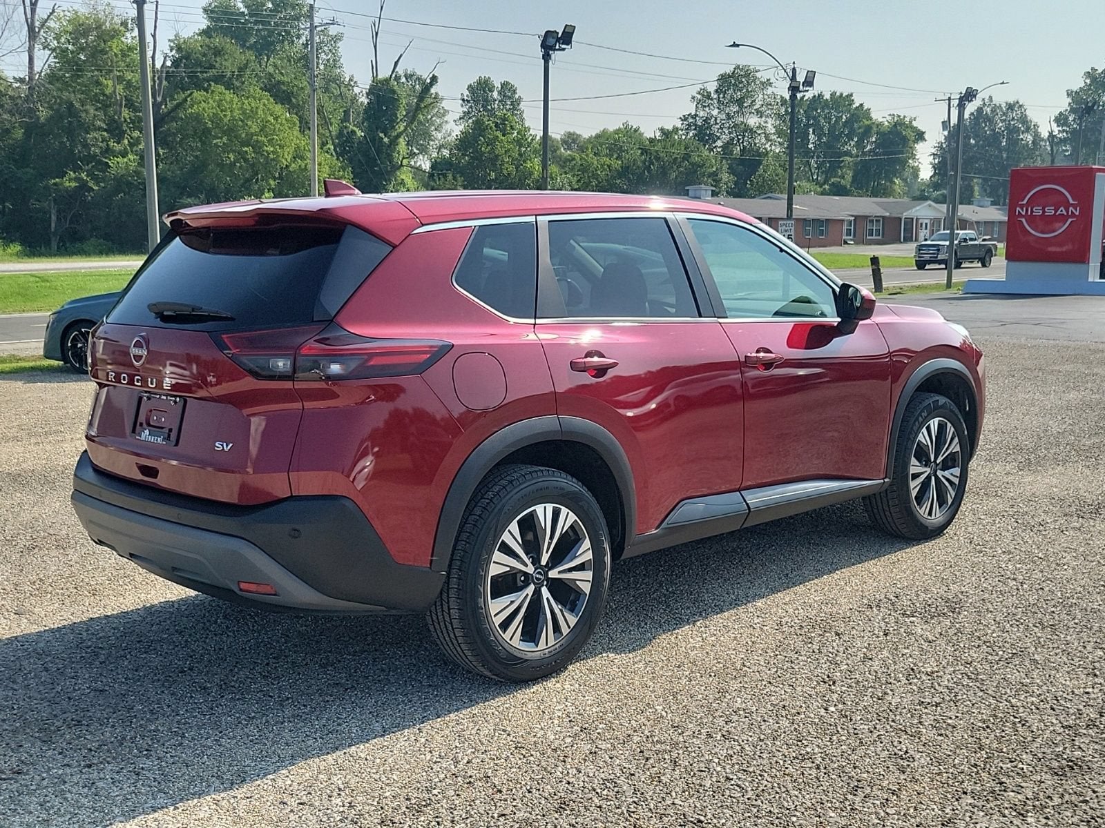 2023 Nissan Rogue — rear three-quarter view